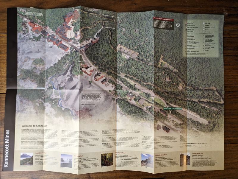 The printed Kennecott Mines brochure